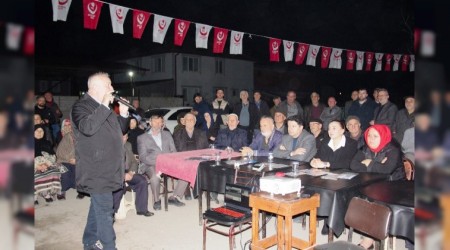 Koray Oktay zten; seim ncesi Akakam Mahallesi'nde halkla bulutu