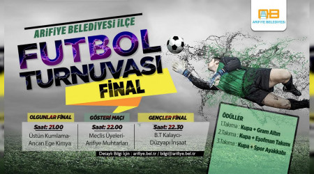 Arifiye Belediyesi le Futbol turnuvasnda Final Heyecan