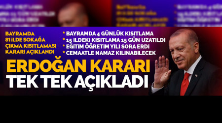 CUMHURBAKANI ERDOAN KRTK KARARLARI TEK TEK AIKLADI