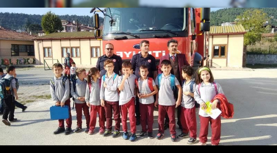 İTFAİYE'DEN ÖĞRENCİLERE EĞİTİM