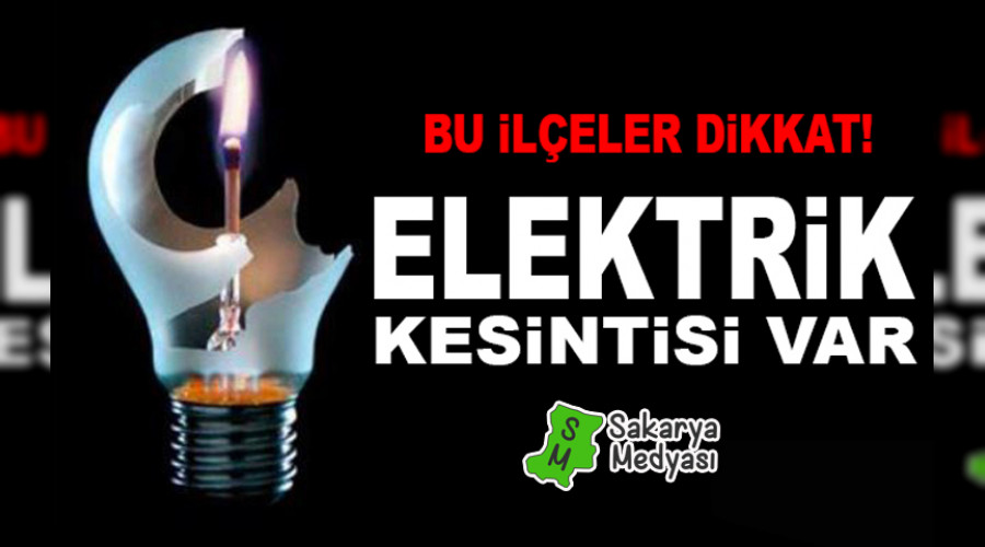 DKKAT! PEREMBE VE CUMA ELEKTRK KESNTS YAPILACAK