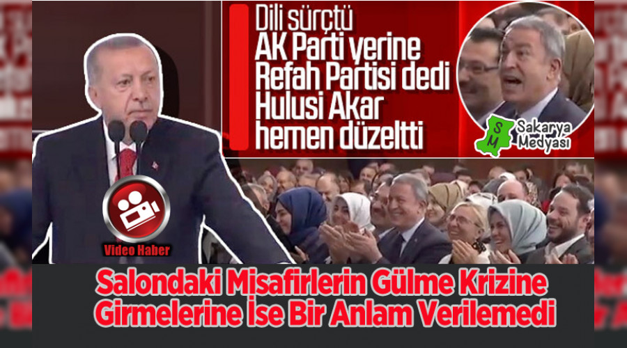Erdoğan'ın dili sürçtü, Hulusi Akar düzeltti