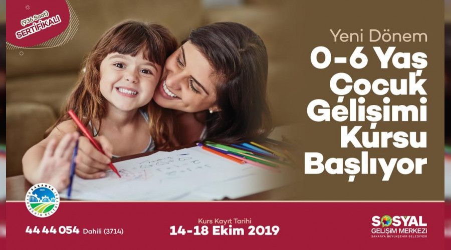 Sertifikal ocuk Geliimi Kurslarnda yeni dnem balyor
