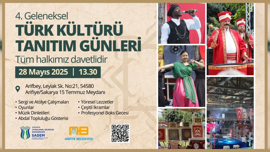 SUBÜ SADEM Arifiye’de Türk Kültürü Tanıtım Günleri Etkinliği Düzenliyor