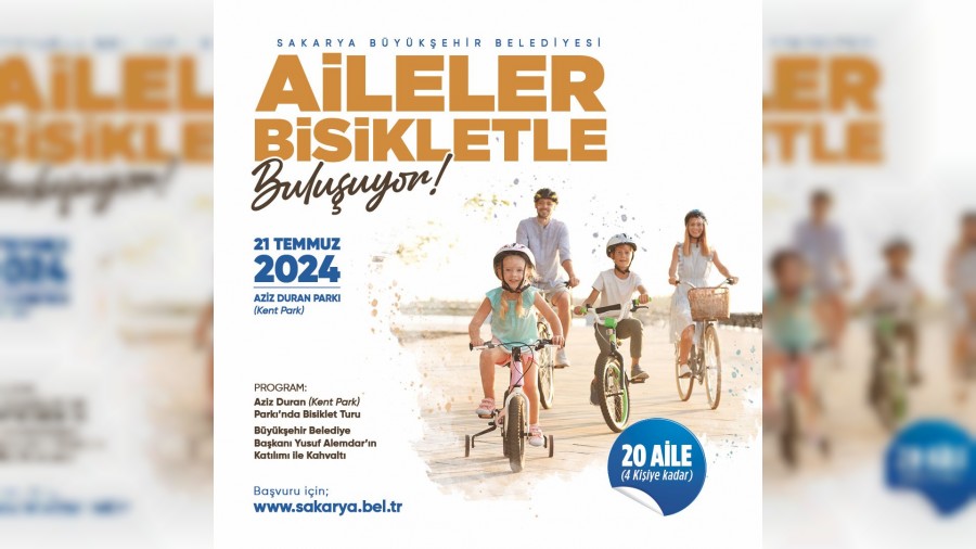Aileler Bykehirle bisiklet turuna kyor: Pedallar dostluk  iin dnecek