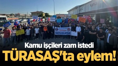 TÜRASAŞ'ta işçiler eylem yaptı