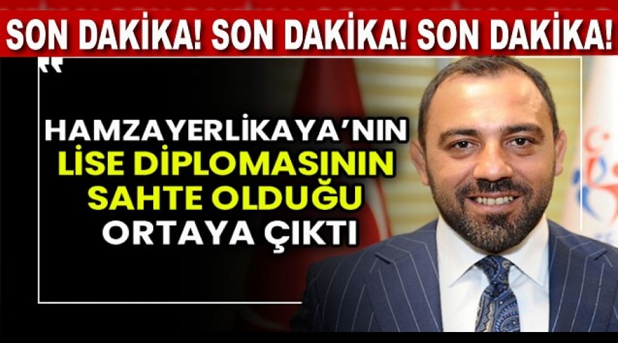 YERLKAYA'DAN SAHTE DPLOMA AIKLAMASI