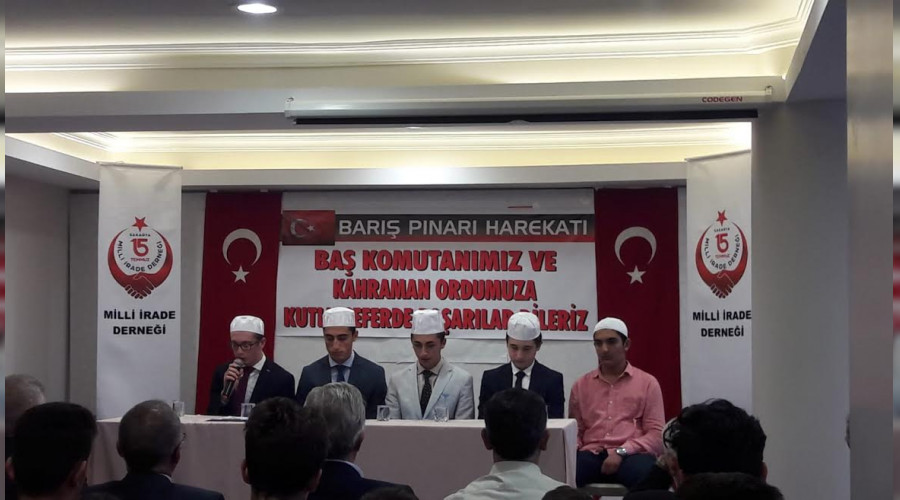 15 Temmuz Milli rade Dernei;  Mehmetiklerimiz iin Dua etti