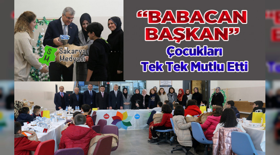 BABACAN BAŞKAN, ÇOCUKLARI SEVİNDİRDİ