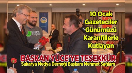 BAŞKAN YÜCE: "GAZETECİLER HAYATIN KALBİDİR"