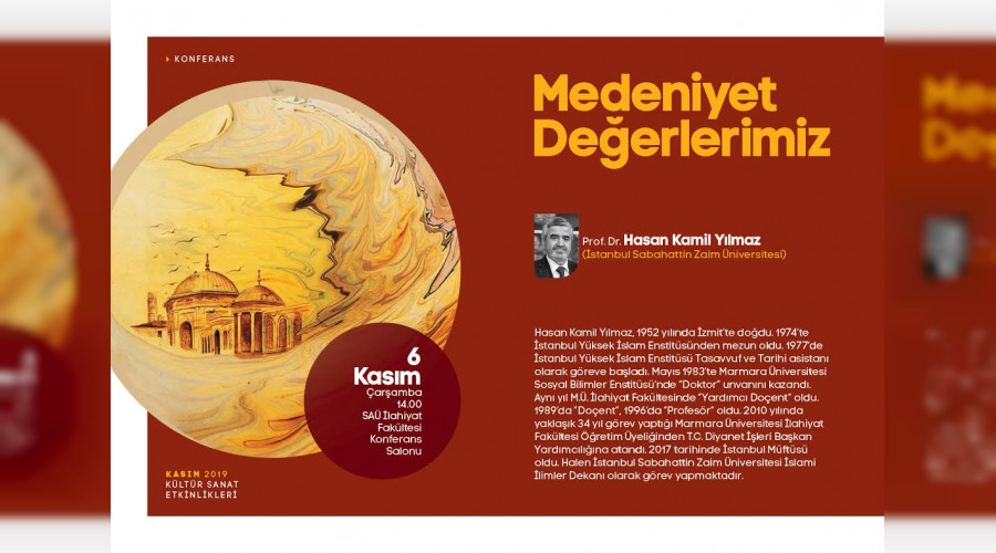 ?Medeniyet Deerlerimiz' SA'de konuulacak