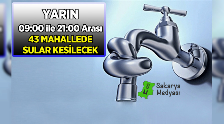 4 LE 43 MAHALLEDE SU KESNTS UYGULANACAK!