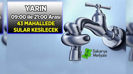 4 LE 43 MAHALLEDE SU KESNTS UYGULANACAK!