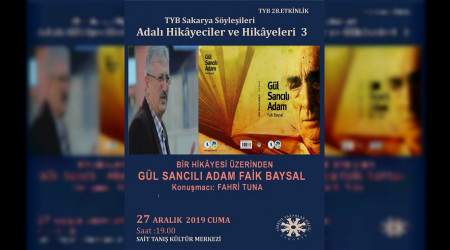 Fahri Tuna, TYB Sakarya'da  Yazar Faik Baysal'ı anlattı