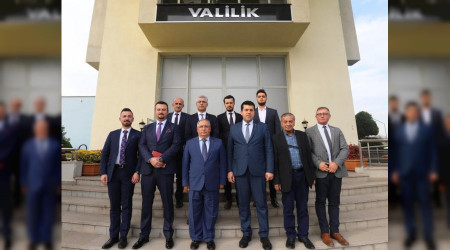 Kuzey Makedonya Cumhuriyeti Devlet Bakan Hasan'dan Vali Nayir'e Ziyaret