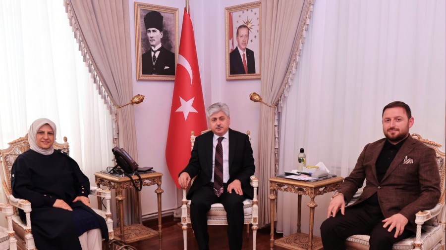 Prof. Dr. Hlya Terziolu'ndan Sakarya Valisi Rahmi Doan'a nezaket ziyareti