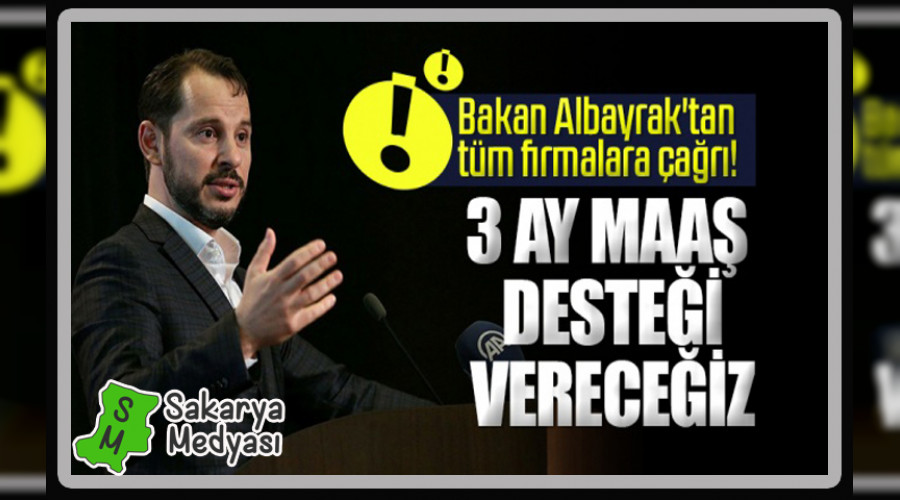 Bakan Albayrak: 3 ay maa destei vereceiz