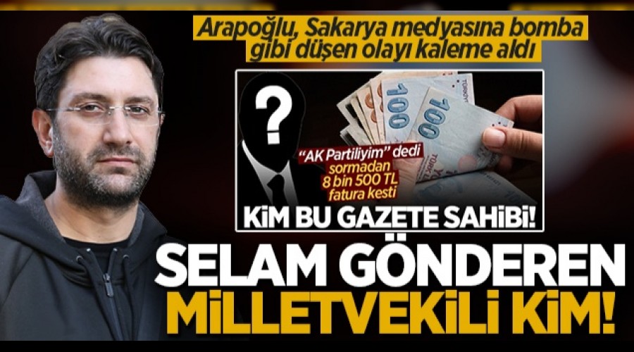 Engin Arapolu: Selam gnderen milletvekili kim!