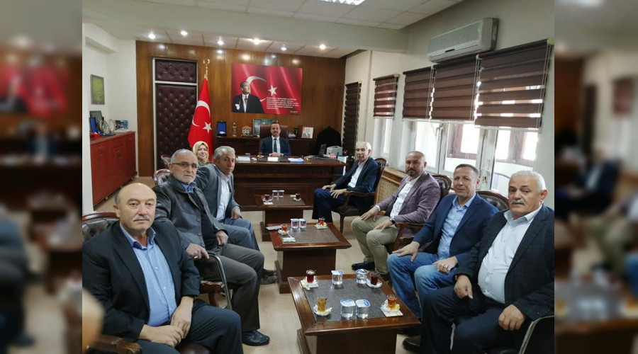 Eski Başkan Özkaraman ve ekibinden Kaymakam'a Ziyaret