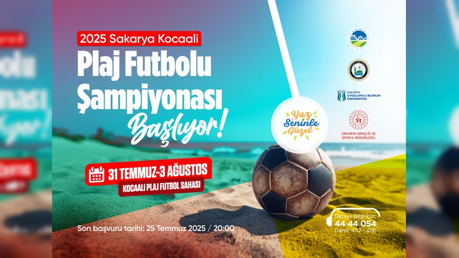 Sakaryada plaj futbolu frtnas balyor: