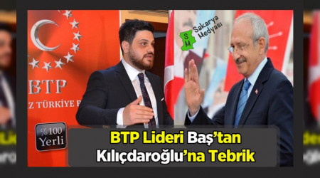 BTP LDER HSEYN BA KILIDAROLU'NU TEBRK ETT