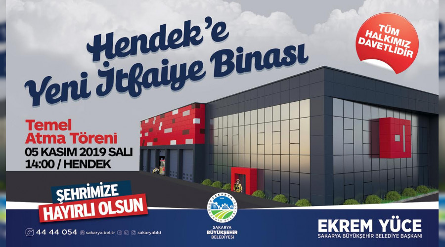 Hendek İtfaiye Teşkilatının temeli atılıyor
