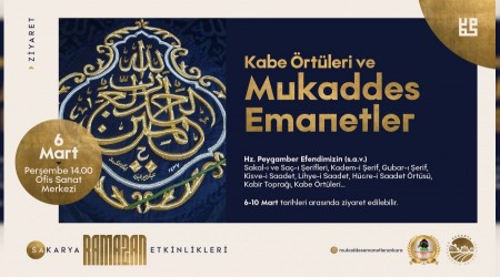 Hz. Muhammedin mukaddes emanetleri Sakaryallarla buluuyor