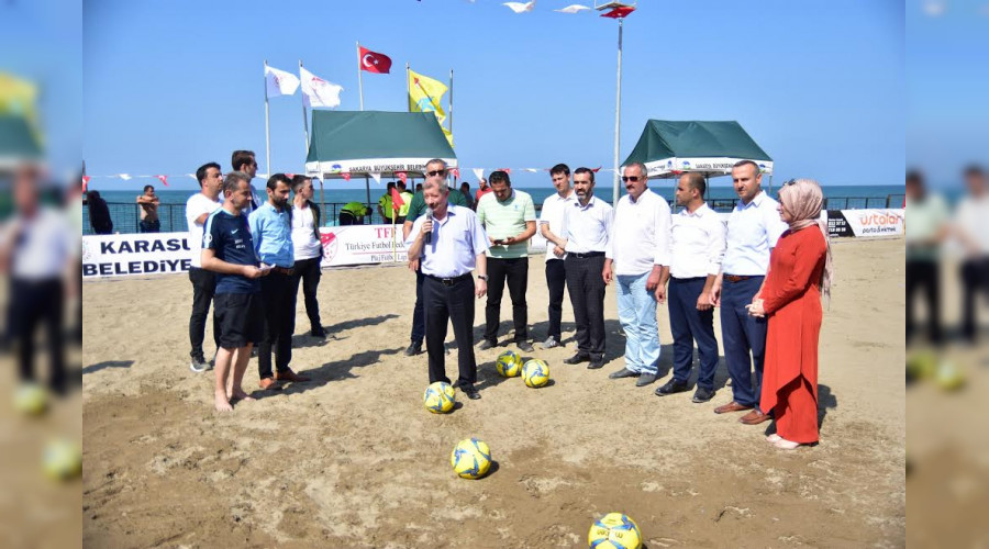 Plaj Futboluna Görkemli Açılış