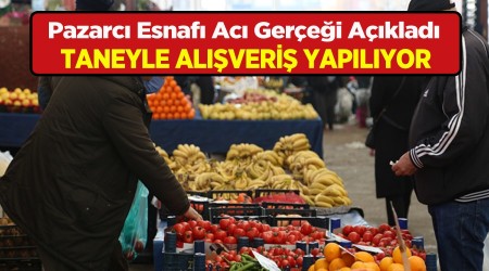 VATANDAŞ TANEYLE ALIŞVERİŞ YAPIYOR