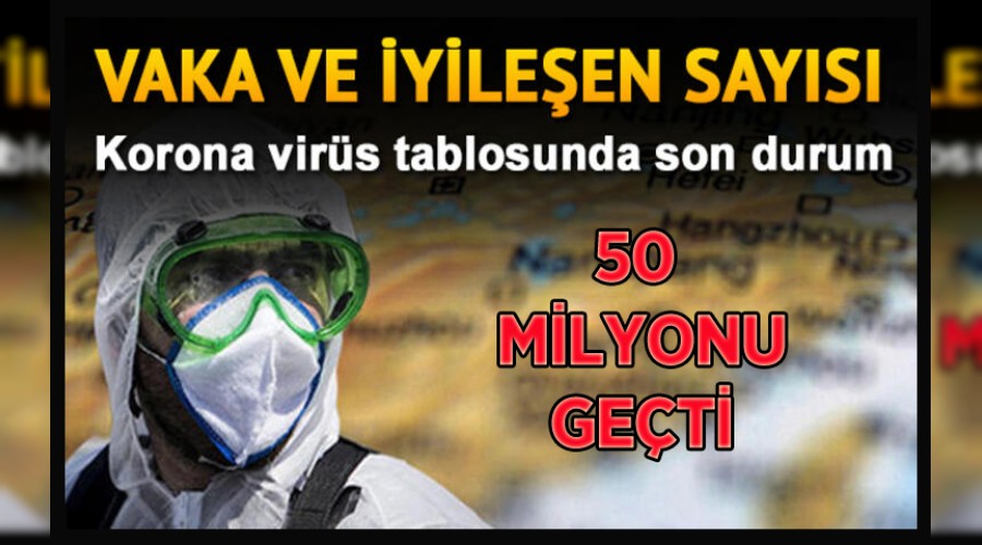 Covid-19'dan iyileşenler 50 milyonu geçti