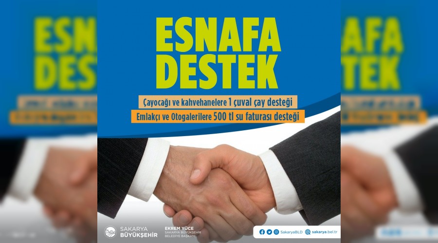 Esnaf destekleri iin bavurular balad