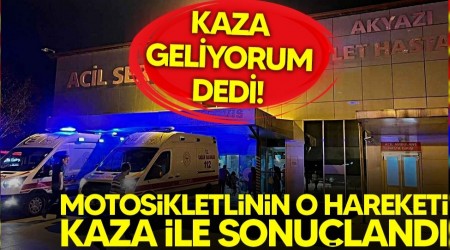 KAZA GELİYORUM DEDİ!