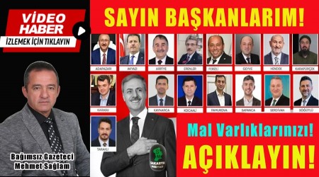 MAL VARLIKLARINIZI AÇIKLAYIN!..