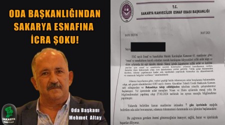 SAKARYA ESNAFINA İCRA ŞOKU!