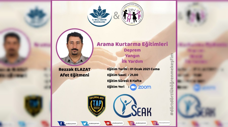 Sakarya MEM’in Arama Kurtarma Birliğine Profesyonel Destek Eğitimi