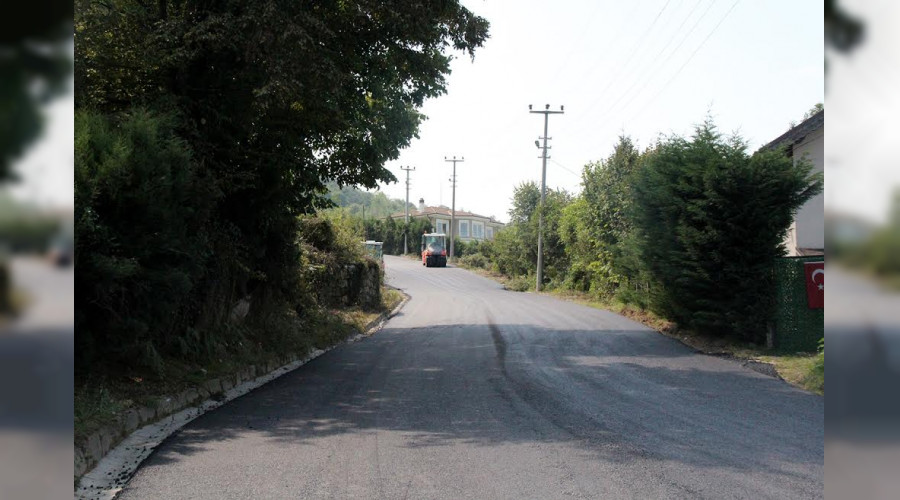 Büyükşehir asfalt ekipleri Sapanca'da