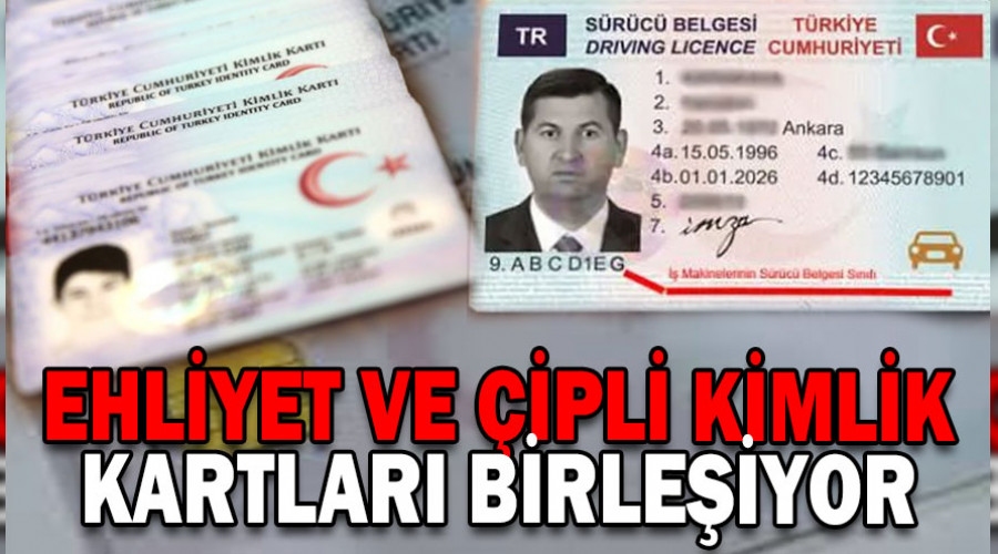 Ehliyet ve kimlikler tek kartta birleiyor