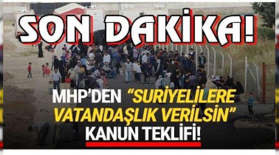 MHP'DEN BEKLENMEYEN TEKLF