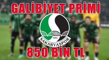 Sakaryaspor'da galibiyet primleri belli oldu