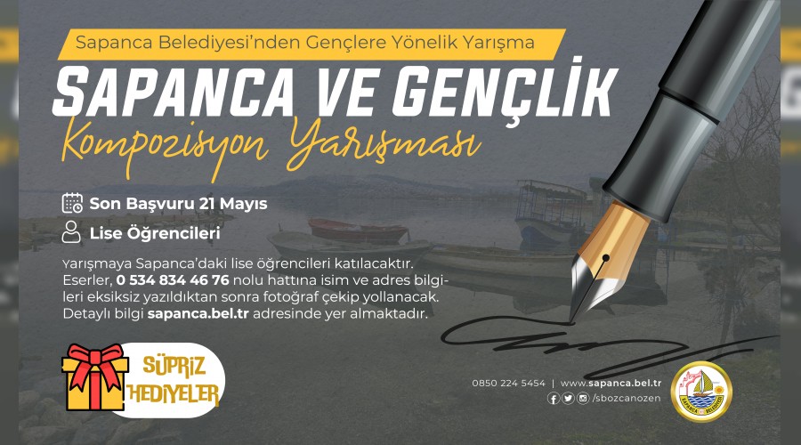 Sapanca Belediyesi’nden Gençlere Yönelik Yarışma