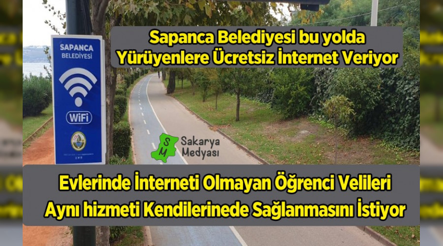 Sapanca Belediyesi'nden Ücretsiz İnternet Hizmeti