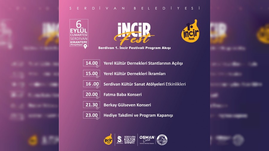 Serdivan'da Festival Zamanı: 1. İncir Festivali Başlıyor