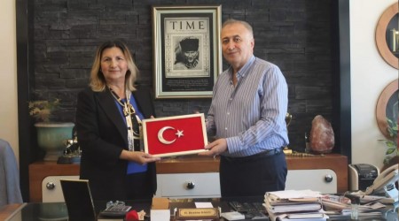 TGD ve Ada Yerel Kadın Kooperatifi Başkanı Hülya Lüleci’den Halil İbrahim Balcı’ya tebrik ziyareti