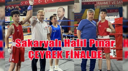 *Sakaryal Boksr Halil Pnar eyrek Finalde*