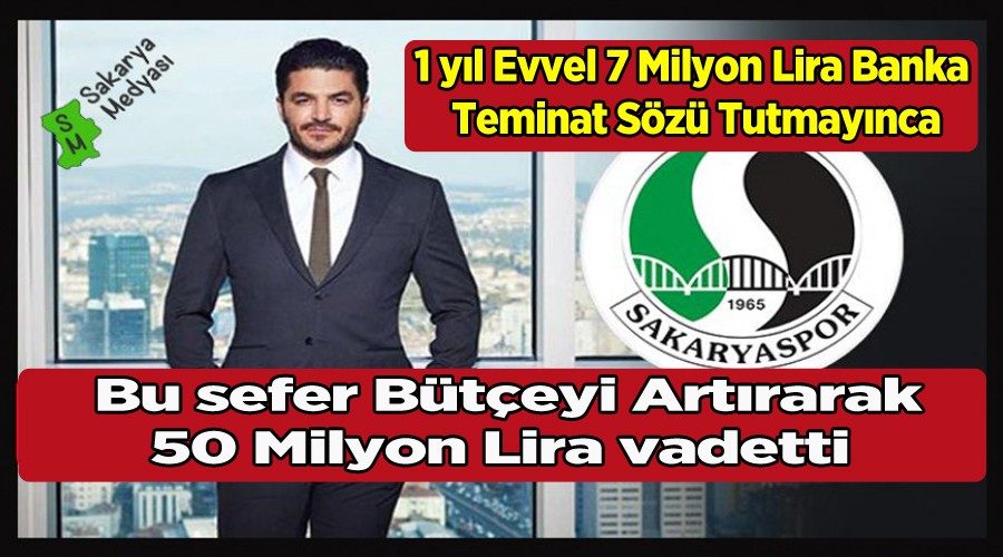 Uğur Akkuş 7 Milyonluk Banka teminatı vaadini 50 milyona çıkardı
