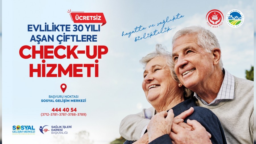 Bykehirden evlilikte 30 yl aan iftlere cretsiz check-up hizmeti