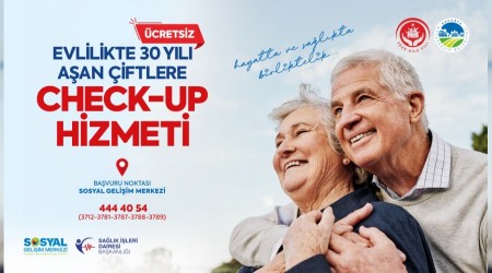 Bykehirden evlilikte 30 yl aan iftlere cretsiz check-up hizmeti