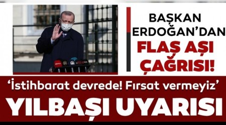Cumhurbakan Erdoan'dan koronavirs as ars