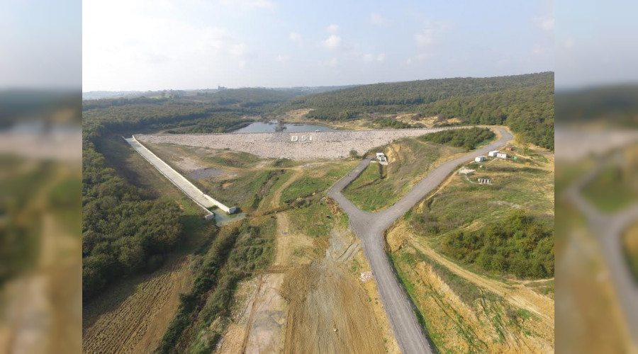 SAKARYA KAYNARCA TOPÇU GÖLETİ'NDE SU TUTULMAYA BAŞLANDI