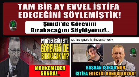 B�Z DEM��T�K, GER�EK OLDU! MUTLU I�IKSU AK PARTݒDEN �ST�FA ETT�